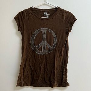 Old Navy Girls Peace Sign Graphic Tee XL